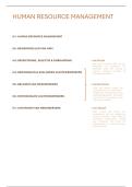 Samenvatting Human Resource Management - 2e bachelor KMO Artevelde
