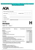 AQA GCSE PHYSICS Higher Tier Paper 2 2026 Question Paper Combined  With Final Marking Scheme 