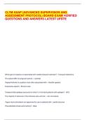 CLTM ASAP &lpar;ADVANCED SUPERVISION AND ASSESSMENT PROTOCOL&rpar; BOARD EXAM VERIFIED QUESTIONS AND ANSWERS LATEST UPDTE