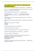 CPLS COURSE 2026 CORE EXAM TEST QUESTIONS AND ANSWERS GRADED A&plus;