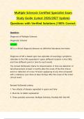 &lpar;MSCS&rpar; Multiple Sclerosis Certified Specialist Exams PACKAGE DEAL&vert; BUNLDE contains the latest exam&comma; practice test&comma; exam prep and study guide- Everything you need to pass MSCS is here&excl;&excl;