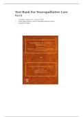 Test Bank for Neuropalliative Care&comma; Part II  Volume 191&comma; 1st Edition &lpar;Latest Edition&rpar; Editors&colon; Janis M&period; Miyasaki&comma; MD&semi; Benzi M&period; Kluger&comma; MD&comma; MS