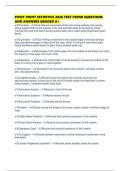 PIVOT POINT ESTHETICS 2026 TEST PAPER QUESTIONS AND ANSWERS GRADED A&plus;