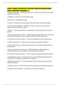 PIVOT POINT ESTHETICS TESTED UPDATED QUESTIONS AND ANSWERS GRADED A&plus;