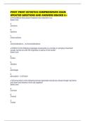 PIVOT POINT ESTHETICS COMPREHENSIVE EXAM UPDATED QUESTIONS AND ANSWERS GRADED A&plus;