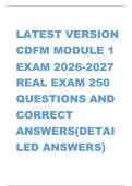 Certified Defense Financial Manager &lpar;CDFM&rpar; &ndash; Module 1 &ndash; Academic Year 2026&ndash;2027 &ndash; Real exam questions with detailed correct answers