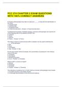 PCC 274 CHAPTER 5 EXAM QUESTIONS WITH 100&percnt; CORRECT ANSWERS 