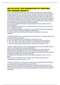BMAL 590 ACTUAL EXAMINATION SET QUESTIONS AND ANSWERS GRADED A&plus;