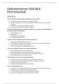 Oefentoets Sociale Psychologie