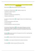 Biology 301 Exam Review Questions and Verified Answers&sol;Accurate Solutions
