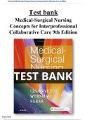 Test Bank for Medical-Surgical Nursing&colon; Concepts for Interprofessional Collaborative Care 9th edition by Donna D&period; Ignatavicius ISBN&colon; 9780323444194 &vert; All Chapters&period;