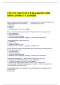 PCC 274 CHAPTER 9 EXAM QUESTIONS WITH CORRECT ANSWERS 