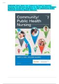 Latest Update 2026 &vert; Community&sol;Public Health Nursing&colon; Promoting the Health of Populations Test Bank &lpar;7th Edition&rpar; &vert; Exam Prep &vert; Graded A&plus; &vert; Nies & McEwen