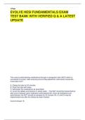 EVOLVE HESI FUNDAMENTALS EXAM TEST BANK WITH VERIFIED Q & A LATEST UPDATE