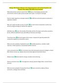 Biology 1202 Chapter 40 &lpar;Exam 4 for Gregg Animal form and function&rpar; Questions and  Answers