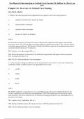 Introduction to Critical Care Nursing &ndash; 7th Edition by Mary Lou Sole &vert; Complete Test Bank &lpar;All Chapters&rpar;