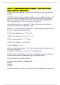 NHS 111 COMPREHENSIVE UPDATED EXAM QUESTIONS AND ANSWERS GRADED A&plus;