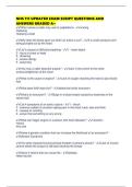 NHS 111 UPDATED EXAM SCRIPT QUESTIONS AND ANSWERS GRADED A&plus;