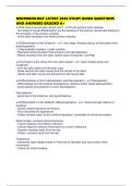 NEUROBIOLOGY LATEST 2026 STUDY GUIDE QUESTIONS AND ANSWERS GRADED A&plus;