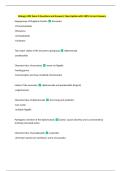 Biology 1202 Exam 3 Questions and Answers&vert; New Update