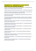 NEUROBIOLOGY COMPREHENSIVE EXAM UPDATED QUESTIONS AND ANSWERS GRADED A&plus;