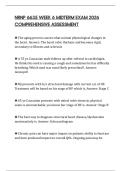 NRNP 6635 WEEK 6 MIDTERM EXAM 2026 COMPREHENSIVE ASSESSMENT