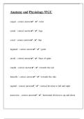 Anatomy and Physiology-WGU&period;pdf with complete solutions