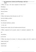 Pre Assessment Anatomy and Physiology I with Lab - D312&period;pdf