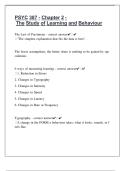 PSYC 387 - Chapter 2 - The Study of Learning and Behaviour&period;pdf complete  solutions