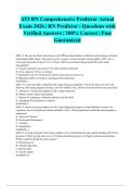 ATI RN Comprehensive Predictor Actual Exam 2026 &vert; RN Predictor &vert; Questions with Verified Answers &vert; 100&percnt; Correct &vert; Pass Guaranteed