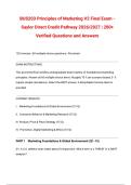 BUS203 Principles of Marketing Actual V2 Final Exam - Saylor Direct Credit Pathway 2026&sol;2027 &vert; Verified Questions & Answers
