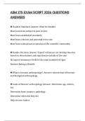 ASM 275 EXAM SCRIPT 2026 QUESTIONS ANSWERS