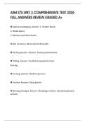 ASM 275 UNIT 3 COMPREHENSIVE TEST 2026 FULL ANSWERS REVIEW GRADED A&plus;