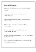 Biology 207 - Midterm 1 UPDATED ACTUAL Exam Questions and CORRECT Answers