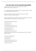 ACCT 2521 EXAM 1 ACTUAL QUESTIONS AND ANSWERS