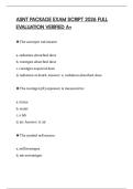 ASNT PACKAGE EXAM SCRIPT 2026 FULL EVALUATION VERIFIED A&plus;