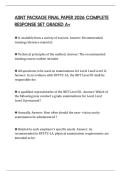 ASNT PACKAGE FINAL PAPER 2026 COMPLETE RESPONSE SET GRADED A&plus;