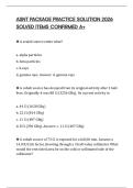 ASNT PACKAGE PRACTICE SOLUTION 2026 SOLVED ITEMS CONFIRMED A&plus;