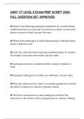ASNT VT LEVEL II EXAM PREP SCRIPT 2026 FULL QUESTION SET APPROVED