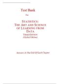 test bank Statistics&colon; The Art and Science of Learning from Data &lpar;3rd Edition&rpar; 3rd Edition by Alan Agresti&vert;&vert;ISBN&colon;9780321755940