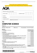 ACTUAL 2025 AQA AS COMPUTER SCIENCE Paper 2   Question Paper & Mark Scheme &lpar;Merged&rpar; Monday 19 May 2025 &lbrack;VERIFIED&rsqb; 