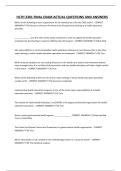 HLTH 2301 FINAL EXAM ACTUAL QUESTIONS AND ANSWERS