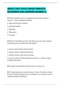 ASPEN CNSC FINAL PAPER COMPLETE QUESTIONS AND ANSWERS GRADED A&plus;