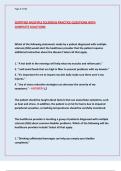 CERTIFIED MULTIPLE SCLEROSIS PRACTICE QUESTIONS WITH  COMPLETE SOLUTIONS