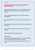 CERTIFIED MULTIPLE SCLEROSIS SPECIALIST EXAM PREP WITH  COMPLETE SOLUTIONS