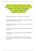BIOL 235 FINAL EXAM STUDY GUIDE  2026&sol;2027 ACCURATE QUESTIONS WITH  CORRECT DETAILED ANSWERS &vert;&vert;  100&percnt; GUARANTEED PASS  <NEWEST VERSION> 