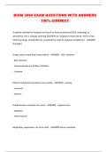 BIOM 3090 EXAM QUESTIONS WITH ANSWERS 100&percnt; CORRECT 