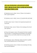 ATI GAS EXCHANGE AND OXYGENATION VIEW AHEAD EXAM TEST PAPER QUESTIONS AND SOLUTIONS 2026