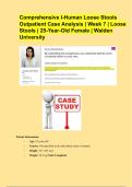 Comprehensive I-Human Loose Stools  Outpatient Case Analysis &vert; Week 7 &vert; Loose  Stools &vert; 25-Year-Old Female &vert; Walden  University