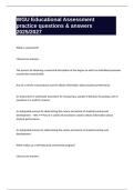 WGU Educational Assessment practice questions & answers 2025&sol;2027